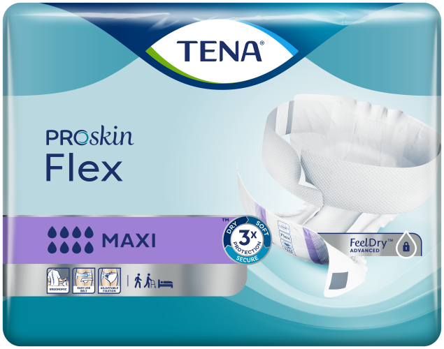 Pieluchomajtki dla dorosłych Tena Flex Maxi ProSkin 22 SZT